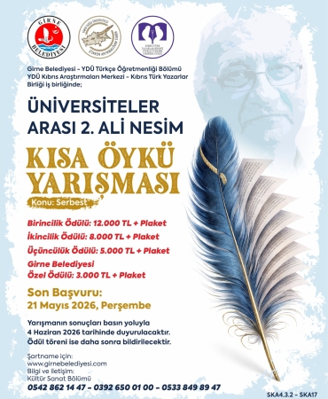 “Üniversiteler Arası 2. Ali Nesim Kısa Öykü Yarışması” başvuruları başladı