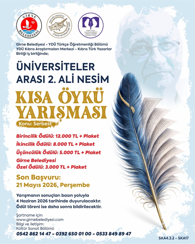 “Üniversiteler Arası 2. Ali Nesim Kısa Öykü Yarışması” başvuruları başladı