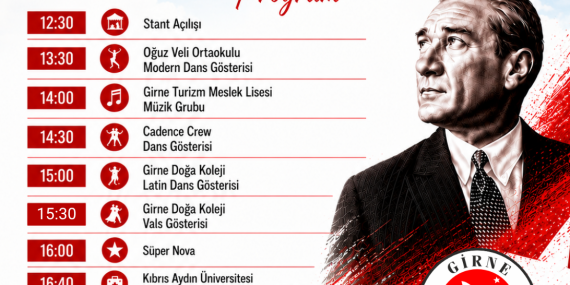 Girne Kordonboyu’nda 19 Mayıs etkinlikleri yapılacak