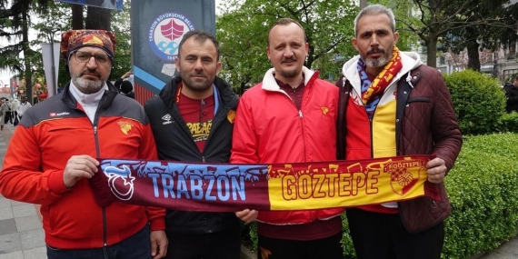 Trabzonspor ve Göztepe taraftarları arasında dostluk rüzgarı esti