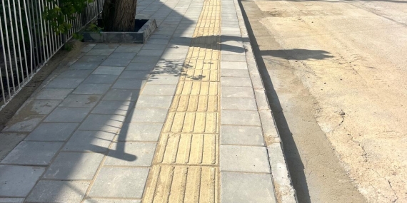 Aslanköy’deki drenaj ve kaldırım çalışması tamamlandı