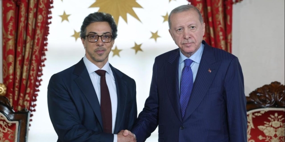 Cumhurbaşkanı Erdoğan BAE Devlet Başkan Yardımcısı Şeyh Mansur’u kabul etti
