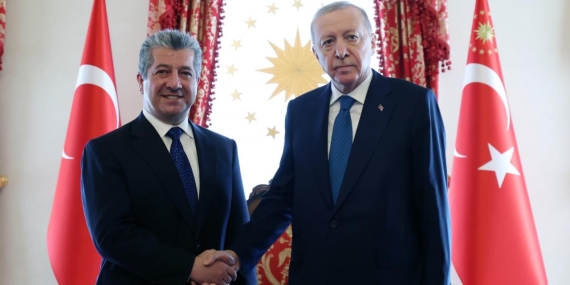 Cumhurbaşkanı Erdoğan, IKBY Başbakanı’nı kabul etti.