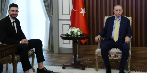 Cumhurbaşkanı Erdoğan, Alperen Şengün’ü kabul etti