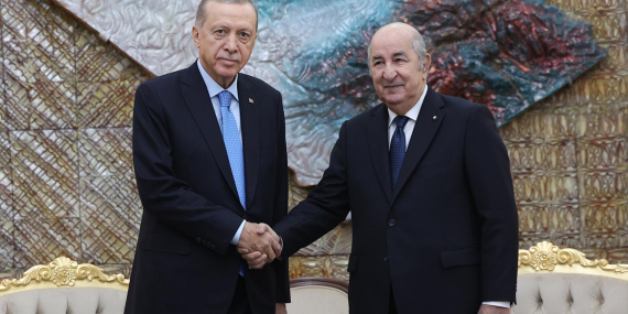Cumhurbaşkanı Erdoğan, Cezayir Cumhurbaşkanı Tebbun ile görüştü