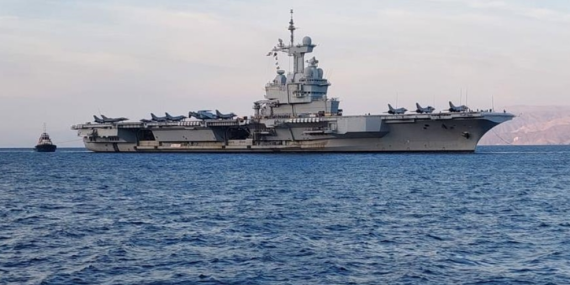 Fransız amiral gemisi Charles de Gaulle’ün Kızıldeniz’e konuşlandırıldığı bildirildi