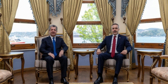 Dışişleri Bakanı Fidan IKBY Başbakanı ile bir araya geldi