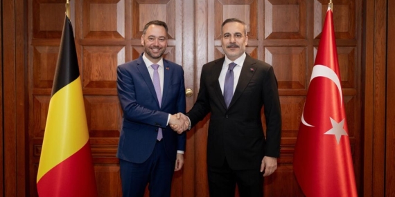Bakan Fidan, Belçika Dışişleri Bakanı Prevot ile görüştü