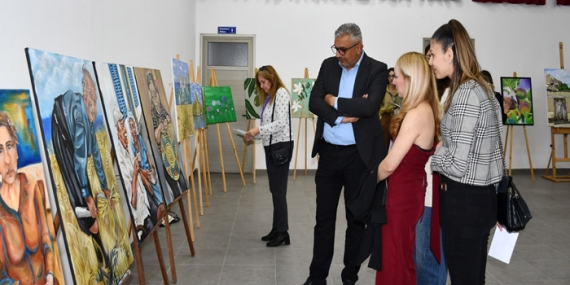 Mesarya’da “Adadan Esintiler” sergisi ziyarete açıldı