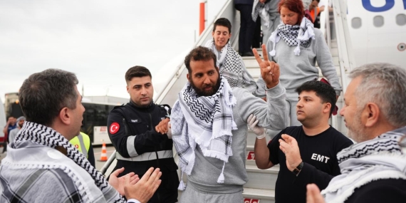 Küresel Sumud Filosu aktivistleri İstanbul’da