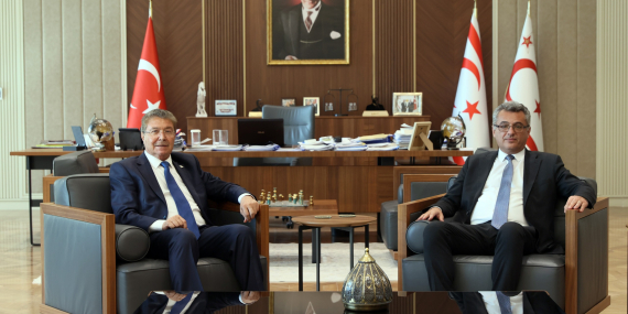 Cumhurbaşkanı Tufan Erhürman, Başbakan Ünal Üstel’i Kabul Etti
