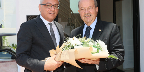 Cumhurbaşkanı Erhürman’dan eski cumhurbaşkanlarına nezaket ziyareti