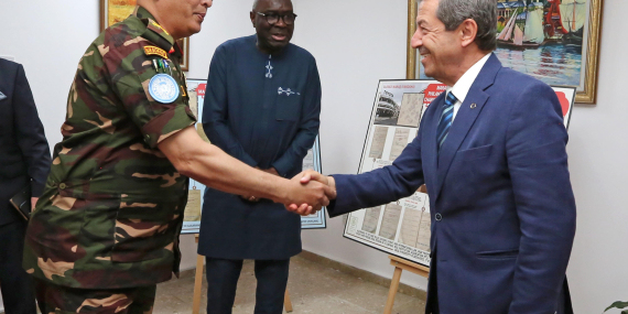 Dışişleri Bakanı Ertuğruloğlu, BM Temsilcisi Diagne ve UNFICYP Komutanı Alam’ı Kabul Etti