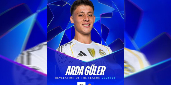 Şampiyonlar Ligi’nden, Arda Güler’e ödül