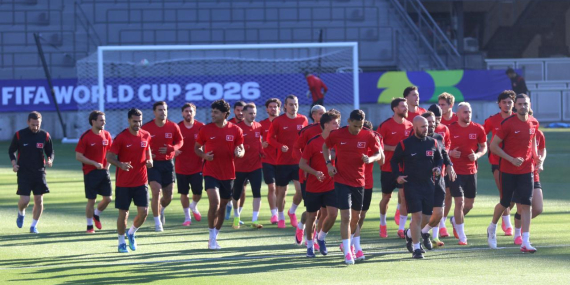 A Milli Futbol Takımımız San Jose’deki ilk antrenmanını yaptı