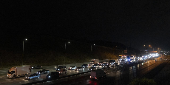 İstanbul girişinde bayram dönüşü yoğunluğu