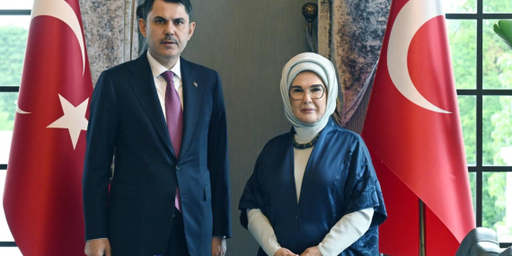 Emine Erdoğan, Çevre, Şehircilik ve İklim Değişikliği Bakanı Kurum ile görüştü
