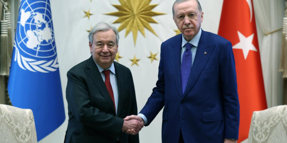 Cumhurbaşkanı Erdoğan BM Genel Sekreteri Guterres ile görüştü