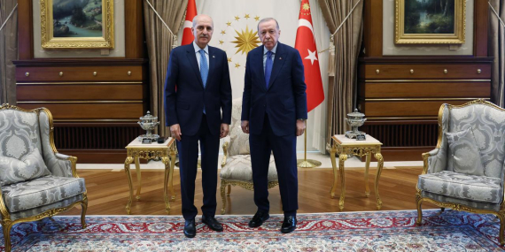 Cumhurbaşkanı Erdoğan, TBMM Başkanı Kurtulmuş’u kabul etti