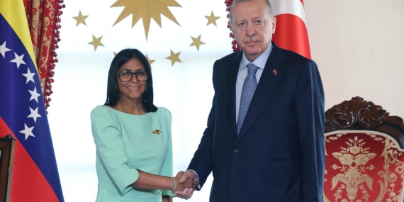 Cumhurbaşkanı Erdoğan, Venezuela Cumhurbaşkanı Vekili Rodriguez ile görüştü