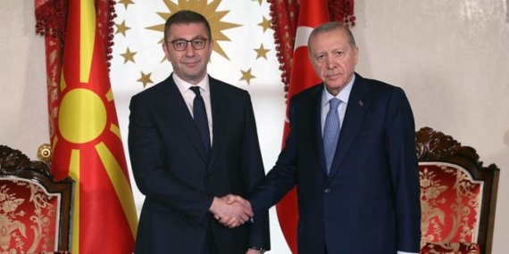Cumhurbaşkanı Erdoğan, Kuzey Makedonya Başbakanı Mickoski’yi kabul etti