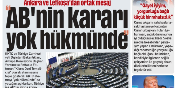 14 TEMMUZ 2026 SALI – GAZETE MANŞETİMİZ