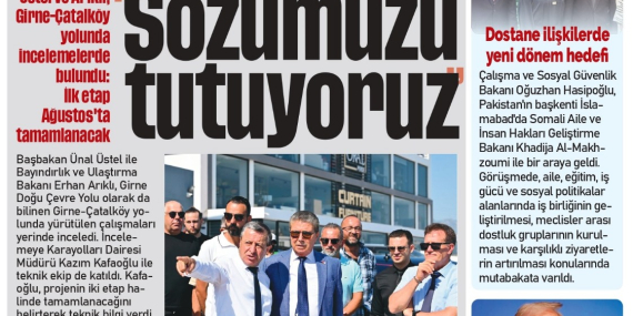 15 TEMMUZ 2026 ÇARŞAMBA – GAZETE MANŞETİMİZ