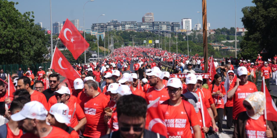 İrade Bizim, Zafer Bizim” Yürüyüşü tamamlandı