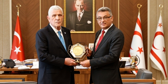 Cumhurbaşkanı Erhürman, İYİ Parti Genel Başkanı Dervişoğlu ve Heyetini Kabul Etti