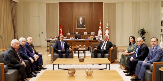 Cumhurbaşkanı Erhürman, Azerbaycan Dostluk Grubu Heyetlerini Kabul Etti