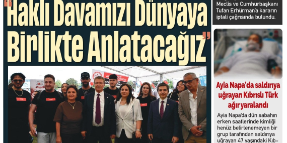 6 TEMMUZ 2026 PAZARTESİ – GAZETE MANŞETİMİZ