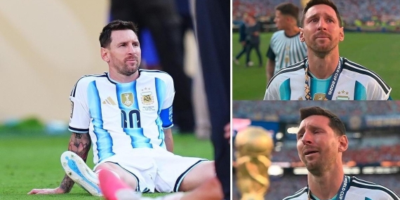 Lionel Messi, madalya töreninin ardından gözyaşlarını tutamadı