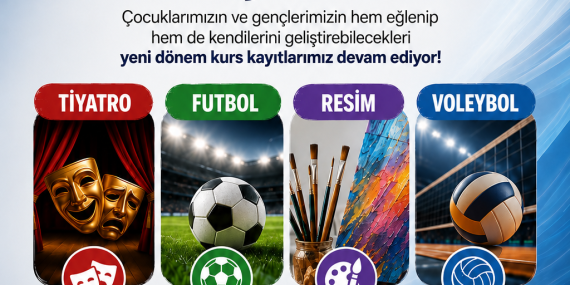 Tatlısu Belediyesi’nden Çocuk ve Gençlere Yeni Dönem Kurs Müjdesi