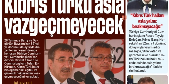 21 TEMMUZ 2026 SALI – GAZETE MANŞETİMİZ