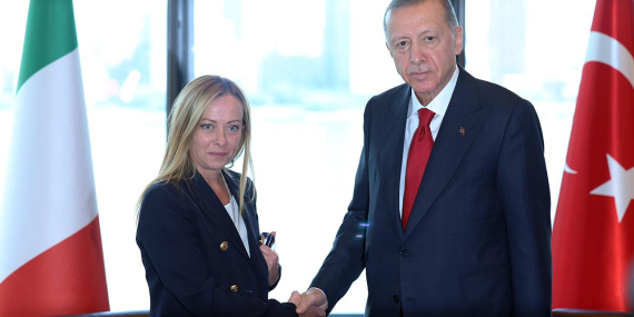 Cumhurbaşkanı Erdoğan İtalya Başbakanı Meloni ile görüştü