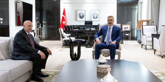 Bakan Fidan Ankara İl Emniyet Müdürü Yüksek’i kabul etti