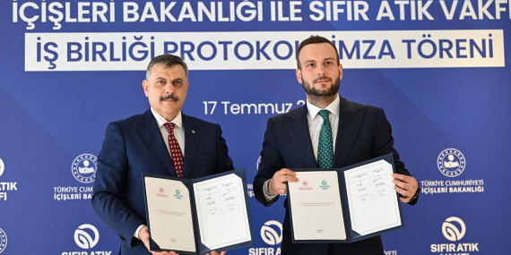 İçişleri Bakanlığı ile Sıfır Atık Vakfı arasında ‘sıfır atık’ işbirliği protokolü imzalandı
