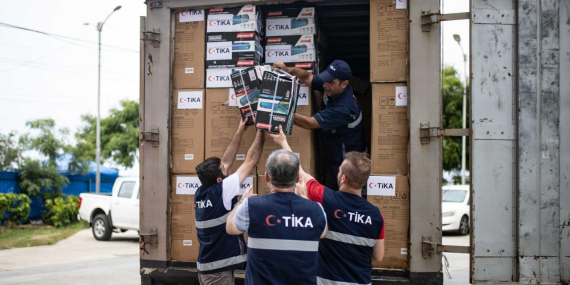 TİKA’dan Venezuela’ya 2 kamyon barınma ve temel yaşam malzemesi desteği