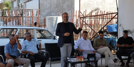 İskele Belediye Başkanı Sadıkoğlu, İskele Küçük Esnaf ve Sanayi Sitesini ziyaret etti
