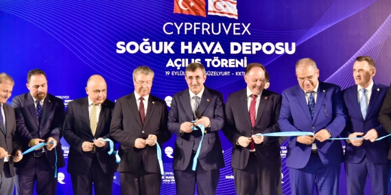Cypfruvex’in 15 bin tonluk soğuk hava deposu hizmete açıldı