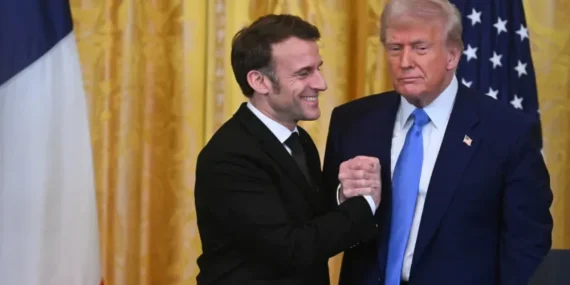 Abd başkanı trump, fransa cumhurbaşkanı macron ile new york’ta görüştü