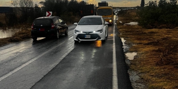 Yılmazköy-Kılıçaslan ana yolu yeniden araç trafiğine açıldı