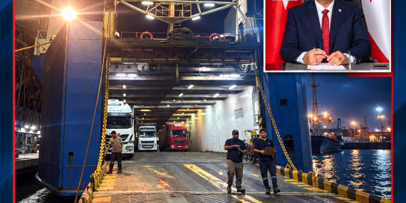 KKTC’de İthalat ve Tedarik Krizi Çözülüyor: Mersin’den Konteyner Yüklü 70 Tır Yola Çıktı!