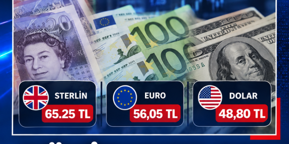 DÖVİZ KURLARI: STERLİN 65,25 TL’DEN İŞLEM GÖRÜYOR