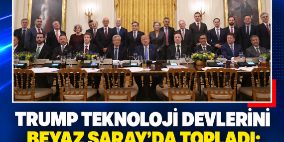TRUMP TEKNOLOJİ DEVLERİNİ BEYAZ SARAY’DA TOPLADI: “YAPAY ZEKA DEĞİL, SÜPER ZEKA”