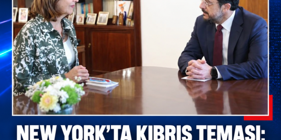 NEW YORK’TA KIBRIS TEMASI: HRİSTODULİDİS İLE HOLGUÍN BİR ARAYA GELDİ