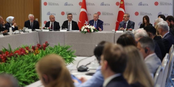 Cumhurbaşkanı Erdoğan ABD’li düşünce kuruluşu temsilcileriyle bir araya geldi
