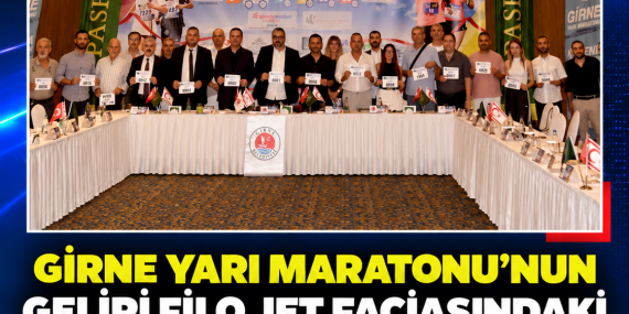 GİRNE YARI MARATONU’NUN GELİRİ FİLO JET FACİASINDAKİ 28 AİLEYE AKTARILACAK