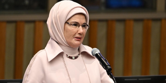 Emine Erdoğan’dan BM Genel Kurulu’nda “adaletin sesi” vurgusu
