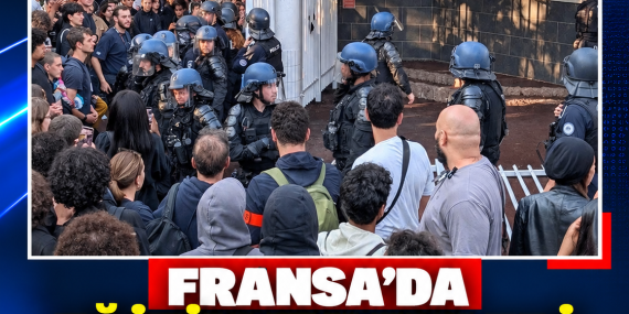 FRANSA’DA EĞİTİM EYLEMLERİ BÜYÜYOR: 40 GÖZALTI, 10 YARALI